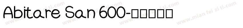 Abitare San 600字体转换